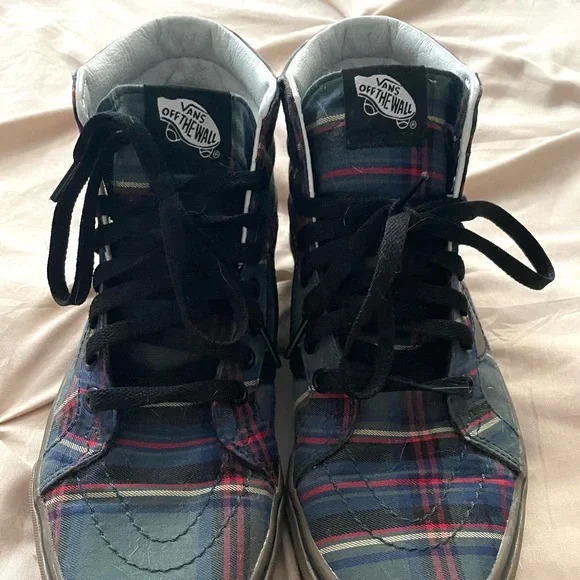 Vans Tartan Gum Checkered Sk8-HI Skater Shoes Sneakers 8 - Picture 8 of 10